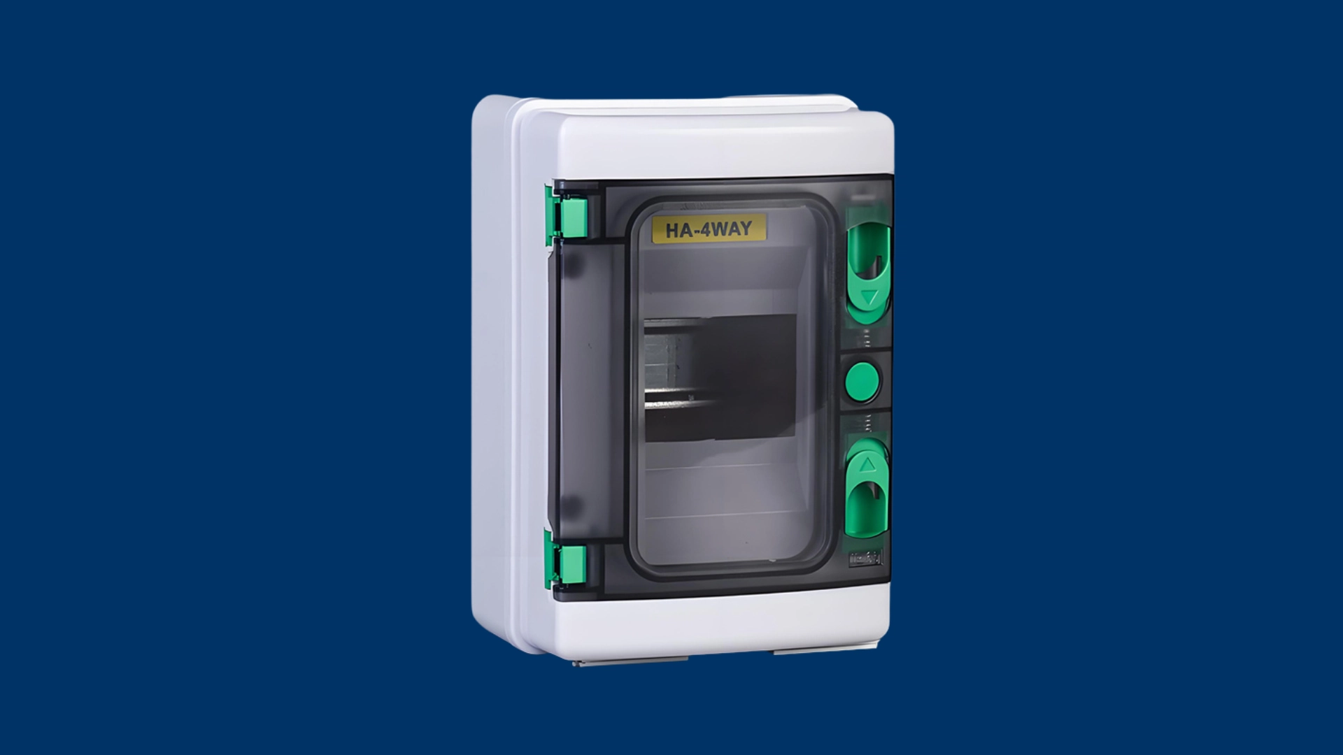 Close-up of the HA box